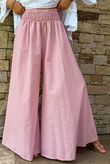 Arbi Gingham Palazzo Pant Indian Pink